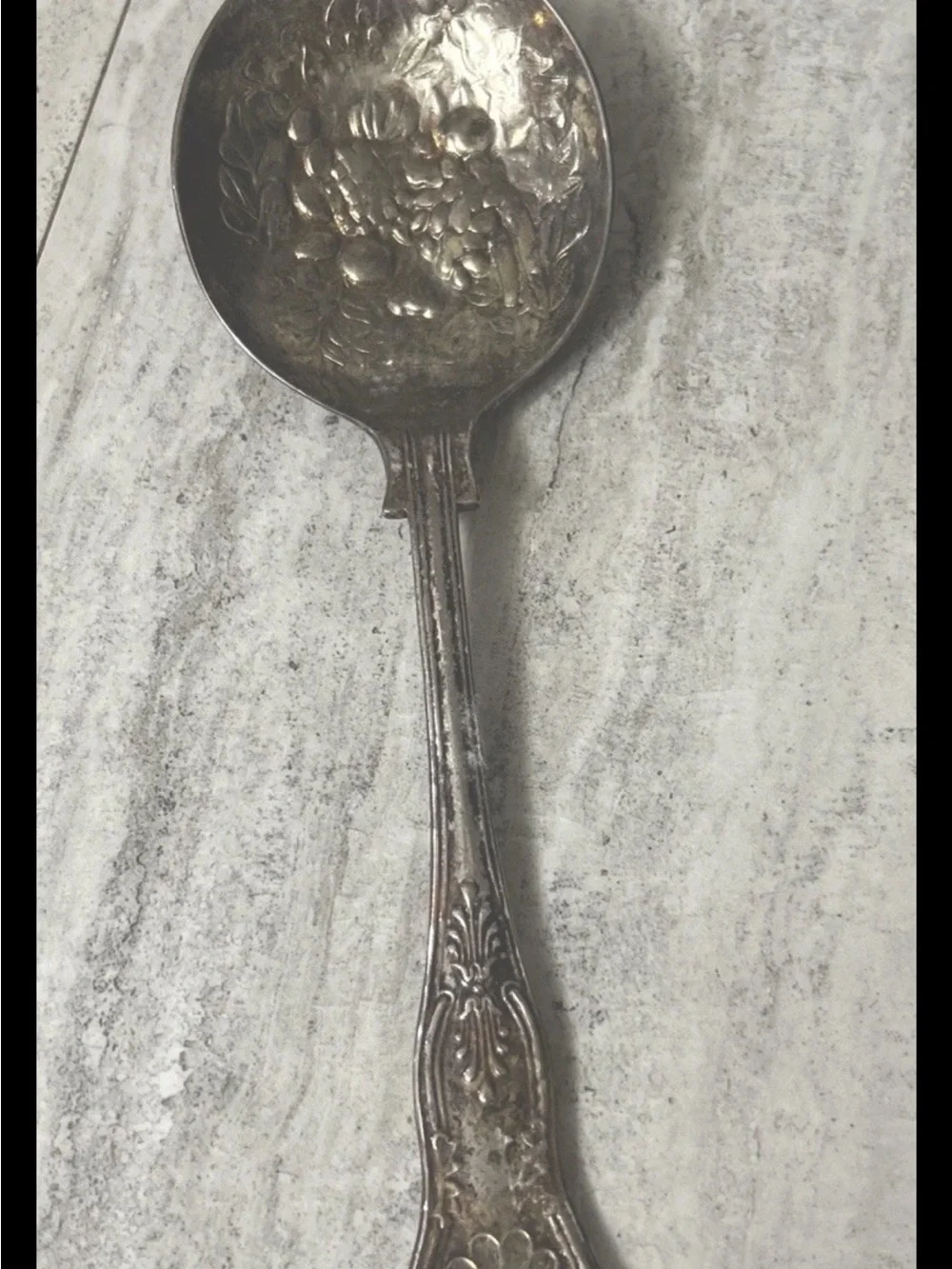 WA England 1 Silverplate Kings Pattern Large Berry Spoon